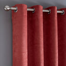 Fusion Strata Eyelet Curtains in Terracotta