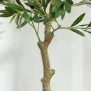 HOMCOM Indoor Artificial Plant, Faux Potted Silk Olive Tree