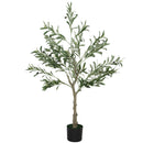 HOMCOM Indoor Artificial Plant, Faux Potted Silk Olive Tree