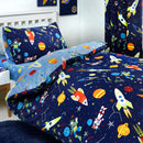 Bedlam Supersonic Duvet Cover Set in Blue