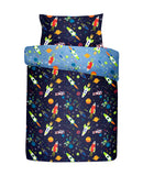 Bedlam Supersonic Duvet Cover Set in Blue
