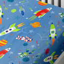 Bedlam Supersonic Fitted Bed Sheet in Blue