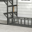 PawHut Outdoor Cat Tunnel, Wooden Extendable Pet Run, For Kitty, Puppy, Grey