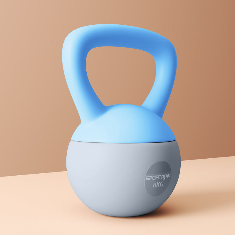 SPORTNOW 8KG Kettlebell w/ Soft Body, Non-Slip Handle
