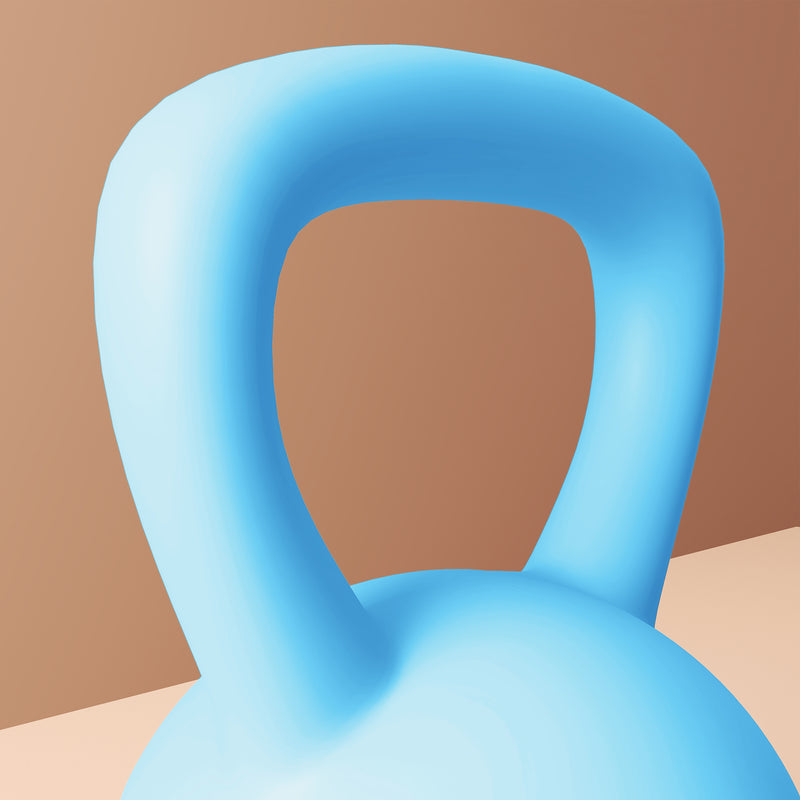 SPORTNOW 8KG Kettlebell w/ Soft Body, Non-Slip Handle