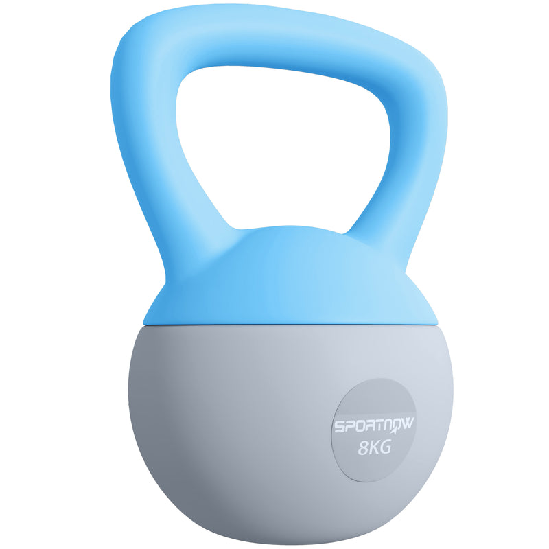 SPORTNOW 8KG Kettlebell w/ Soft Body, Non-Slip Handle