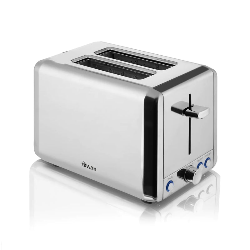Swan Polished 2 Slice Toaster  - Stainless Steel