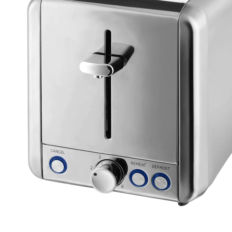 Swan Polished 2 Slice Toaster  - Stainless Steel