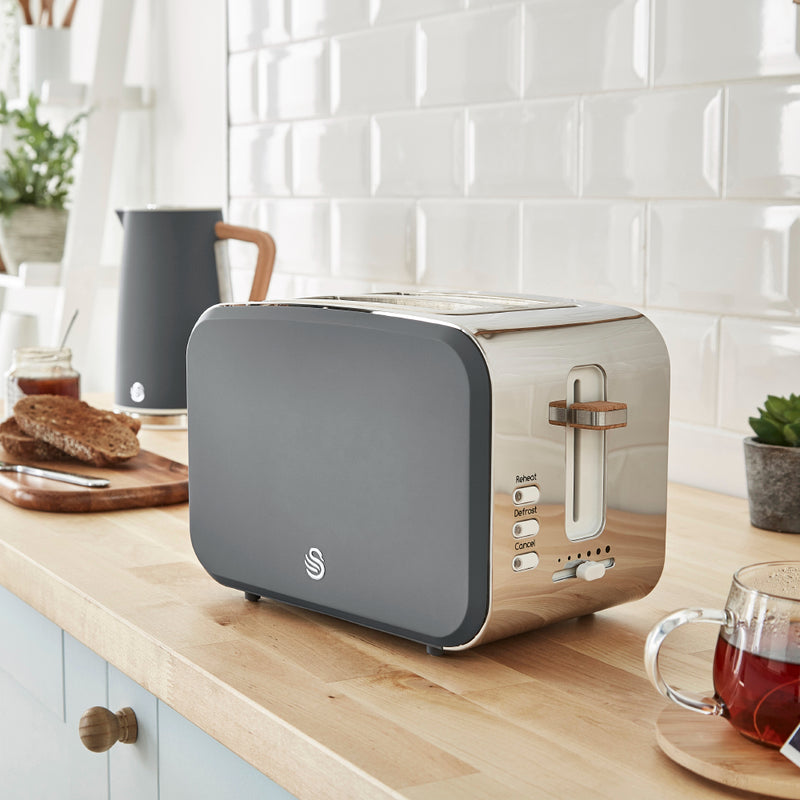 Swan Nordic 2 Slice Toaster  - Grey