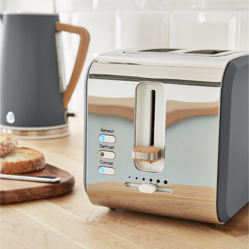 Swan Nordic 2 Slice Toaster  - Grey