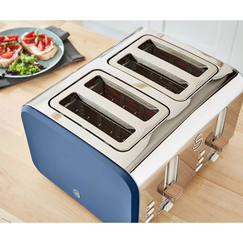 Swan Nordic 4 Slice Toaster  - Blue