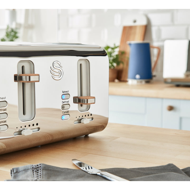 Swan Nordic 4 Slice Toaster  - Blue
