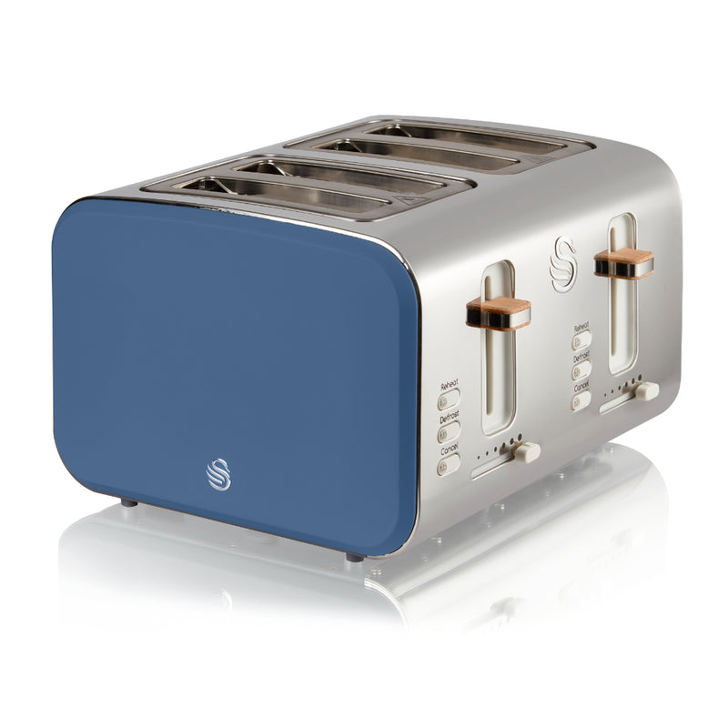 Swan Nordic 4 Slice Toaster  - Blue