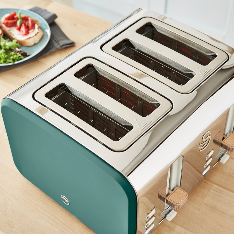 Swan Nordic 4 Slice Toaster  - Green