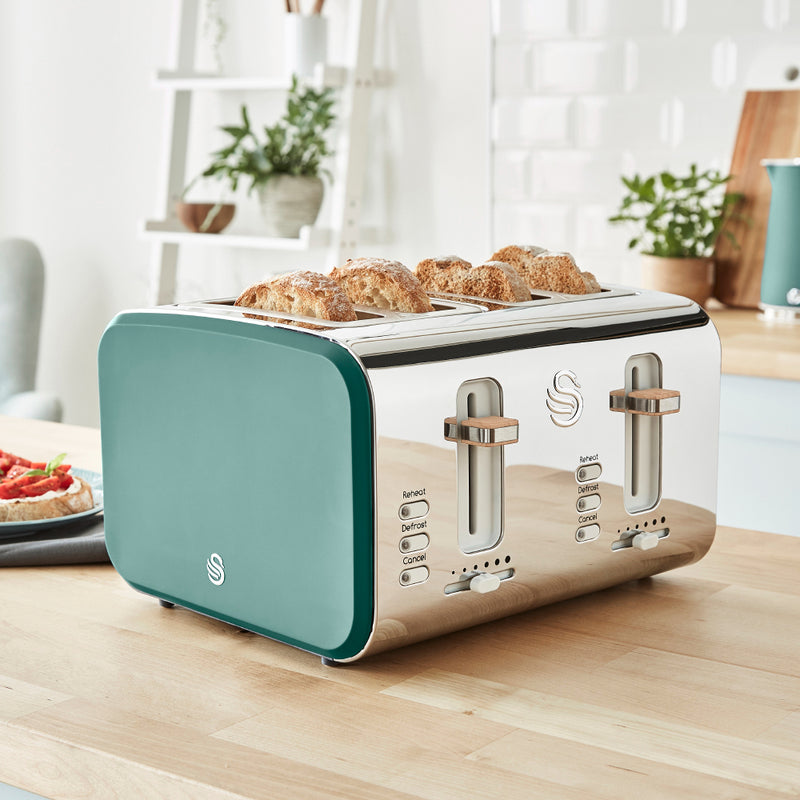 Swan Nordic 4 Slice Toaster  - Green