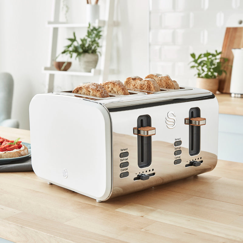 Swan Nordic 4 Slice Toaster  - White