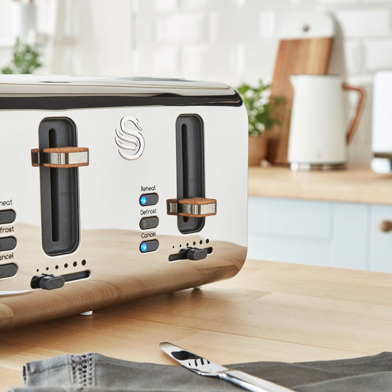 Swan Nordic 4 Slice Toaster  - White