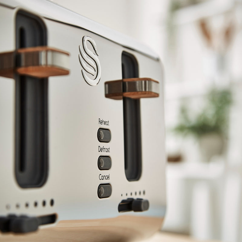 Swan Nordic 4 Slice Toaster  - White