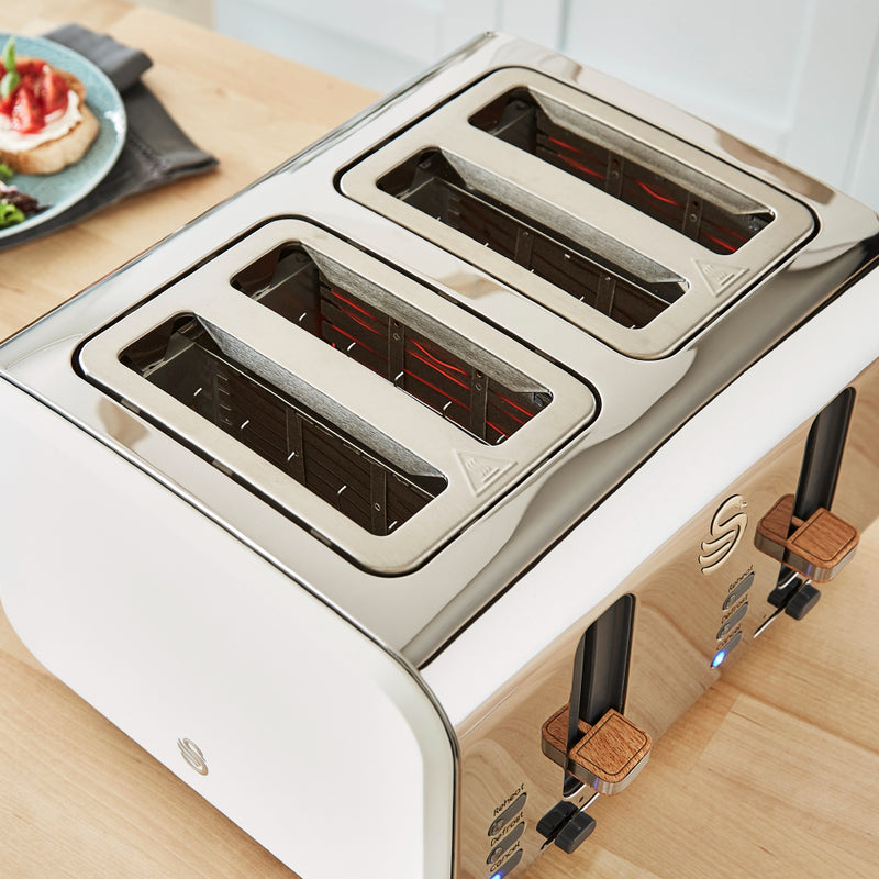 Swan Nordic 4 Slice Toaster  - White