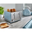 Swan Retro 4 Slice Toaster  - Blue