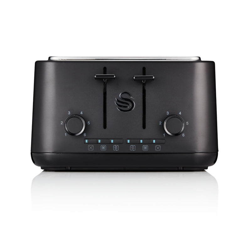 Swan Stealth 4 Slice Toaster  - Black