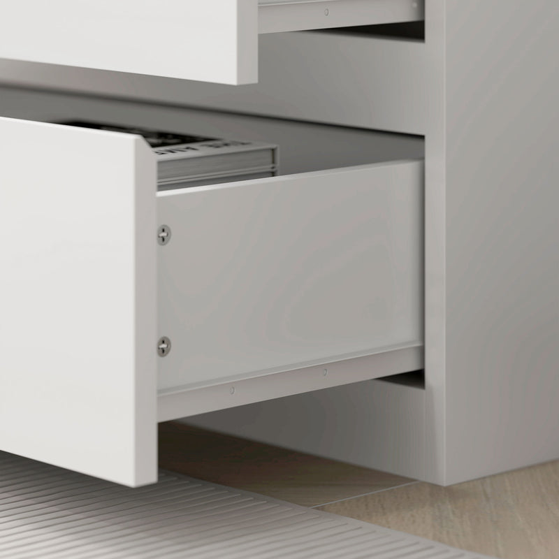 HOMCOM 180cm Tall Bookshelf Free Standing Storage Shelf Unit with Storage White