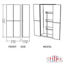 Large Storage Cupboard With Shelves & Broom Storage