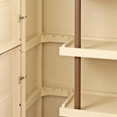 Large Storage Cupboard With Shelves & Broom Storage