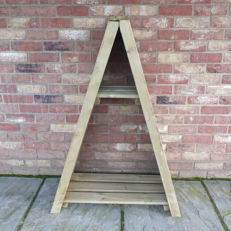 Triangular Pressure Treated Log Store