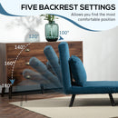 HOMCOM Click Clack Single Chair Bed Settee For Living Room, Guest Room