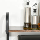 HOMCOM 4-Tier Baker's Rack with Storage, Microwave Stand with 4 Hooks