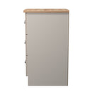 Tutbury Ready Assembled 3 Drawer Bedside Cabinet in Kashmir Ash & Bardolino Oak