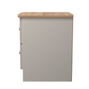 Tutbury Ready Assembled 2 Drawer Bedside Cabinet in Kashmir Ash & Bardolino Oak