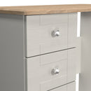 Tutbury Ready Assembled Vanity in Grey Ash & Bardolino Oak