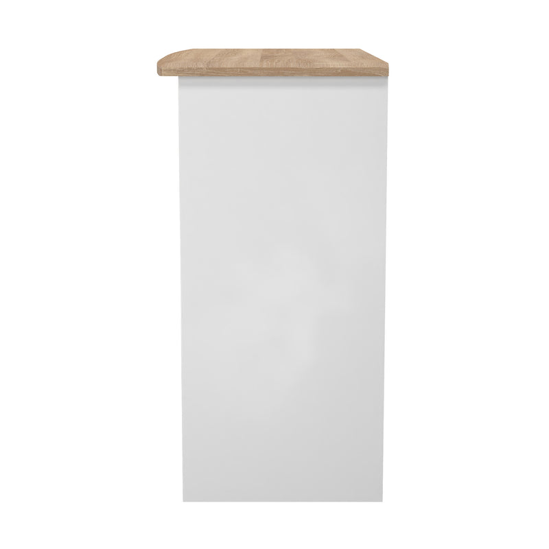 Tutbury Ready Assembled Vanity in White Ash & Bardolino Oak