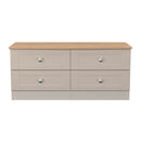 Tutbury Ready Assembled 4 Drawer Bed Box in Kashmir Ash & Bardolino Oak