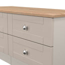 Tutbury Ready Assembled 4 Drawer Bed Box in Kashmir Ash & Bardolino Oak