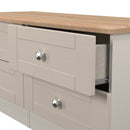 Tutbury Ready Assembled 4 Drawer Bed Box in Kashmir Ash & Bardolino Oak