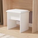 Tutbury Ready Assembled Stool in White Ash & Bardolino Oak