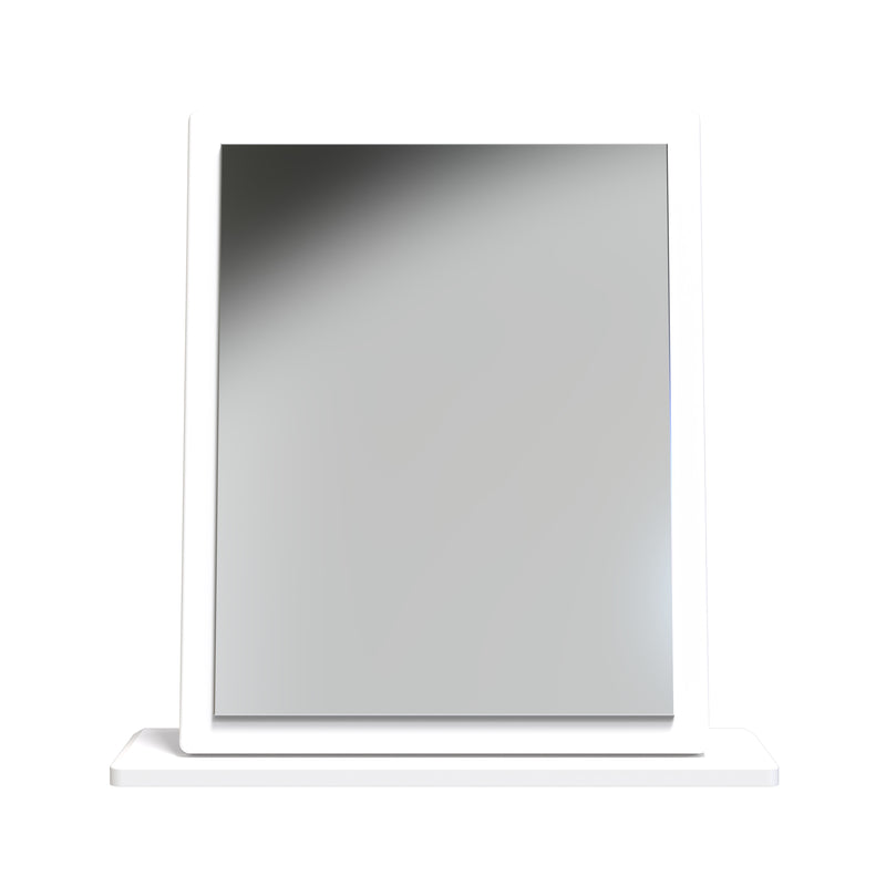 Tutbury Ready Assembled Mirror in White Ash & Bardolino Oak