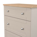 Tutbury Ready Assembled 3 Drawer Deep Chest in Kashmir Ash & Bardolino Oak