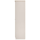 Tutbury Ready Assembled Tall Triple Mirror Wardrobe in Kashmir Ash & Bardolino Oak