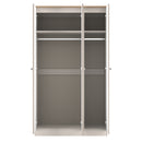 Tutbury Ready Assembled Tall Triple Mirror Wardrobe in Kashmir Ash & Bardolino Oak