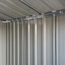 Outsunny Metal Storage Shed with Sliding Door 5ft x 4.3ft - Grey