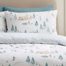 D & D Ski Village Duvet Cover Set in Natural