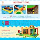 Outsunny Bouncy Castle with Paddling Pool