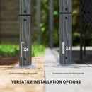 Outsunny 3 X 3(m) Aluminium Garden Pergola With Retractable Roof, Natural