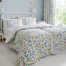 D & D Sweetpea Floral Duvet Cover Set in Lilac