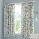 D & D Sweetpea Floral Pencil Pleat Curtains in Lilac