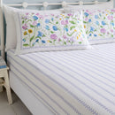 D & D Sweetpea Floral Fitted Bed Sheet in Lilac